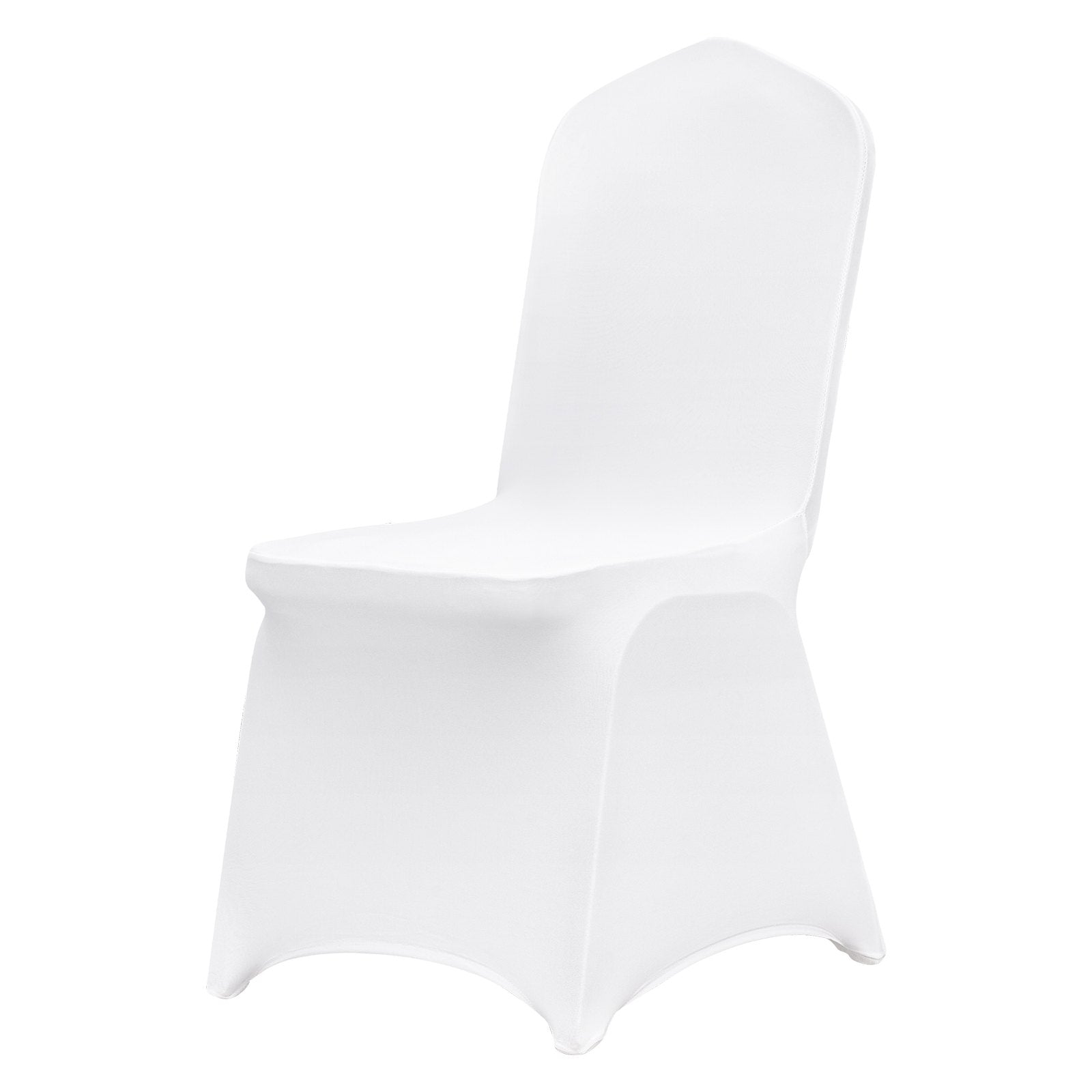 VEVOR Stretch Spandex Folding Chair Covers, Universal Fitted Chair Cover, Removable Washable Protective Slipcovers, for Wedding, Holiday, Banquet, Party, Celebration, Dining (50PCS White)