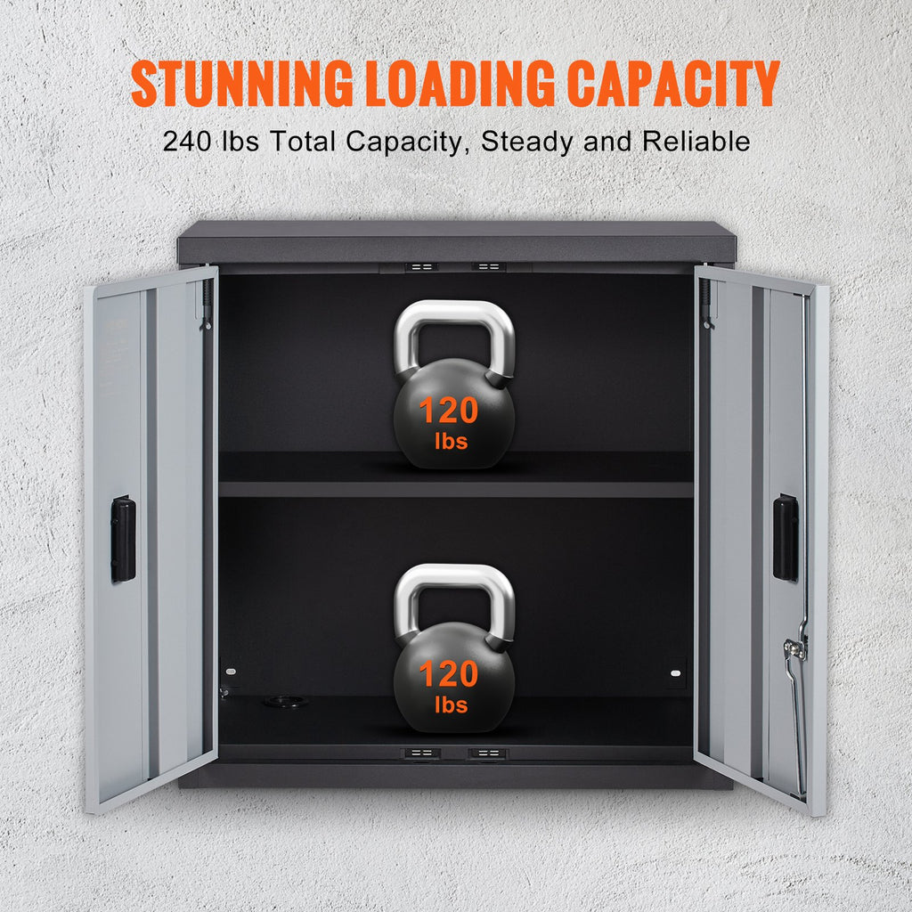 VEVOR Foldable Wall Cabinet Garage Cabinet Wall Mounted 26