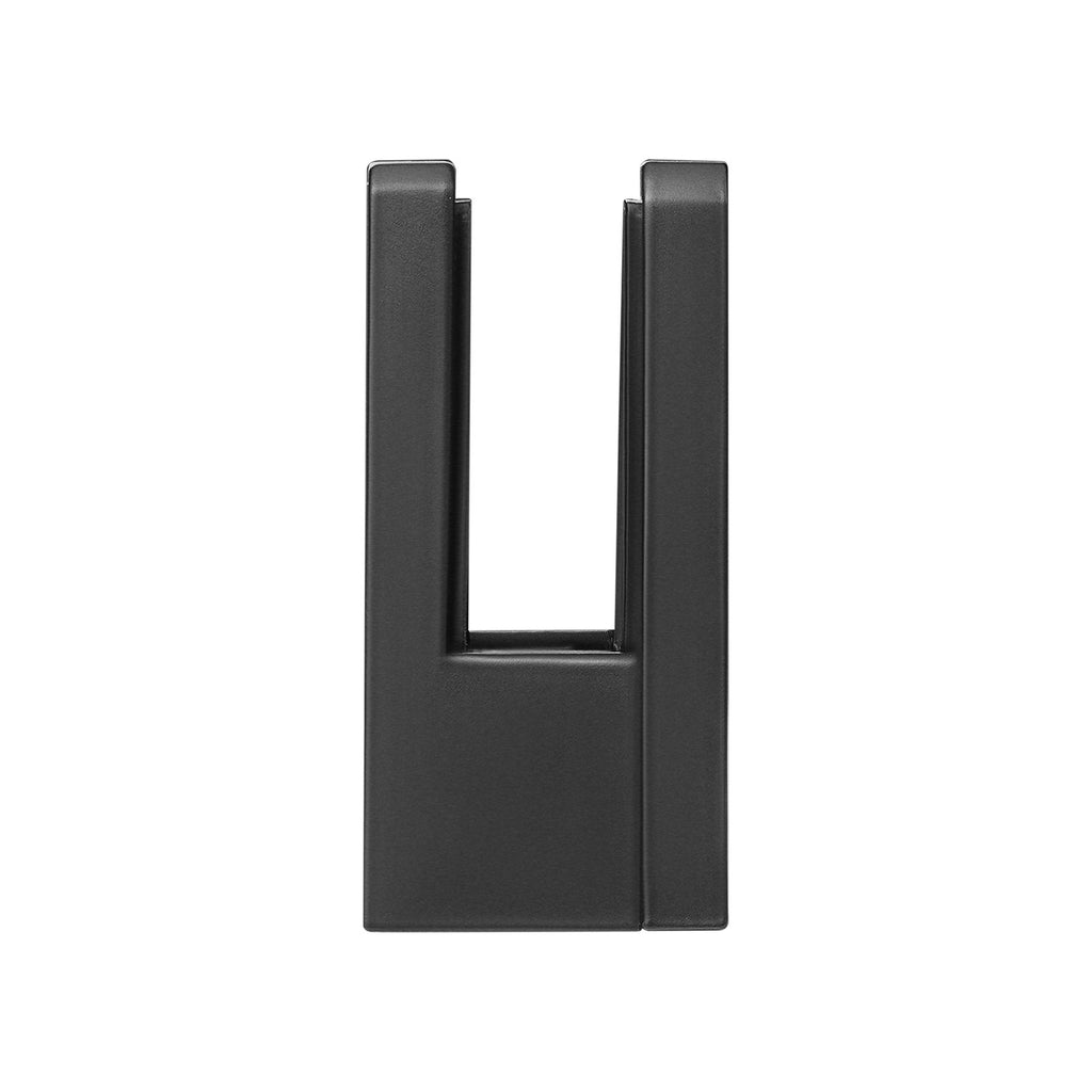 VEVOR Glass Clamp, 40 PCS Square Glass Railing Bracket for 0.31 "-0.47 " Tempered Glass, 304 Stainless Steel Glass Mounting Clamp, Glass Shelf Bracket for Balcony, Garden, Deck, Stair, Black