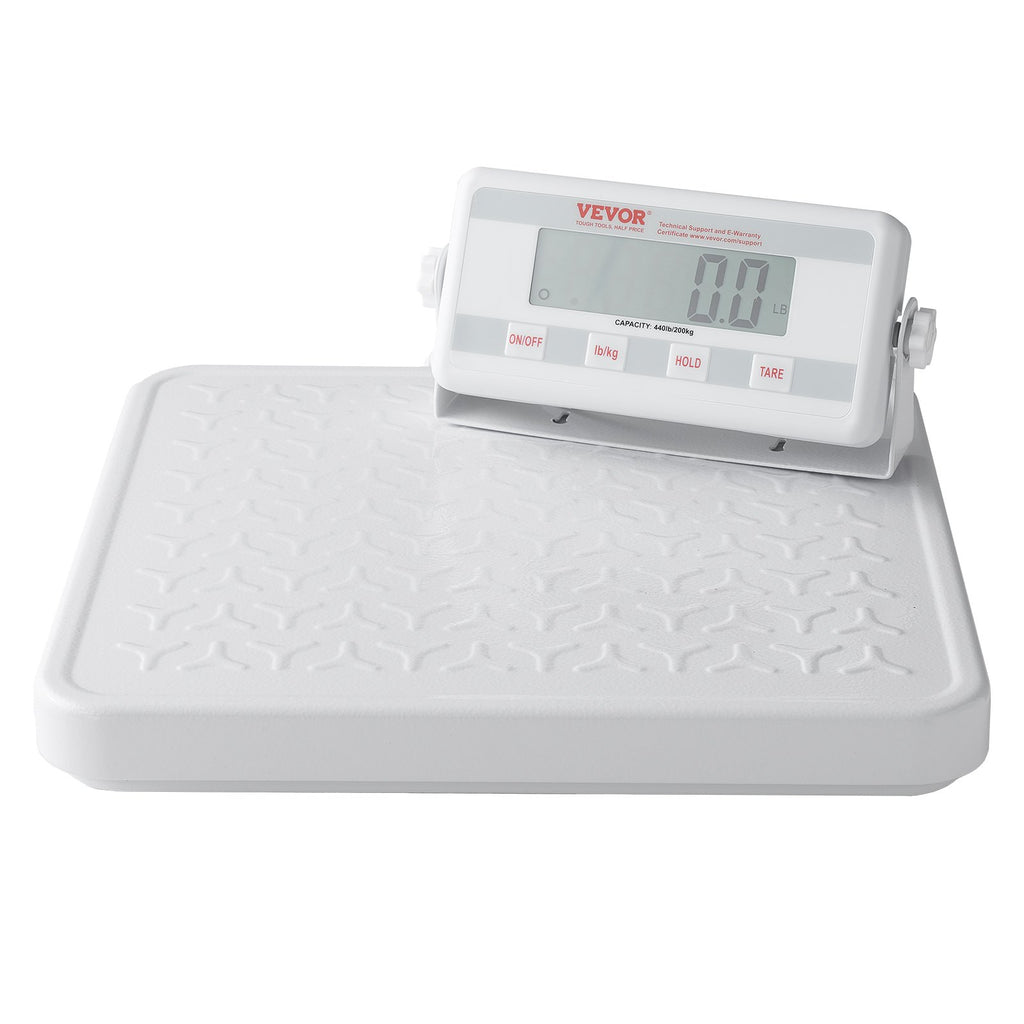 VEVOR Portable Medical Scale, Professional Digital Physician Scale for Weighing - with Anti-slip Platform, 2 Units, Hold & Tare Function, 440LBS Capacity Physician Weight Scale for Gyms Homes Hospital