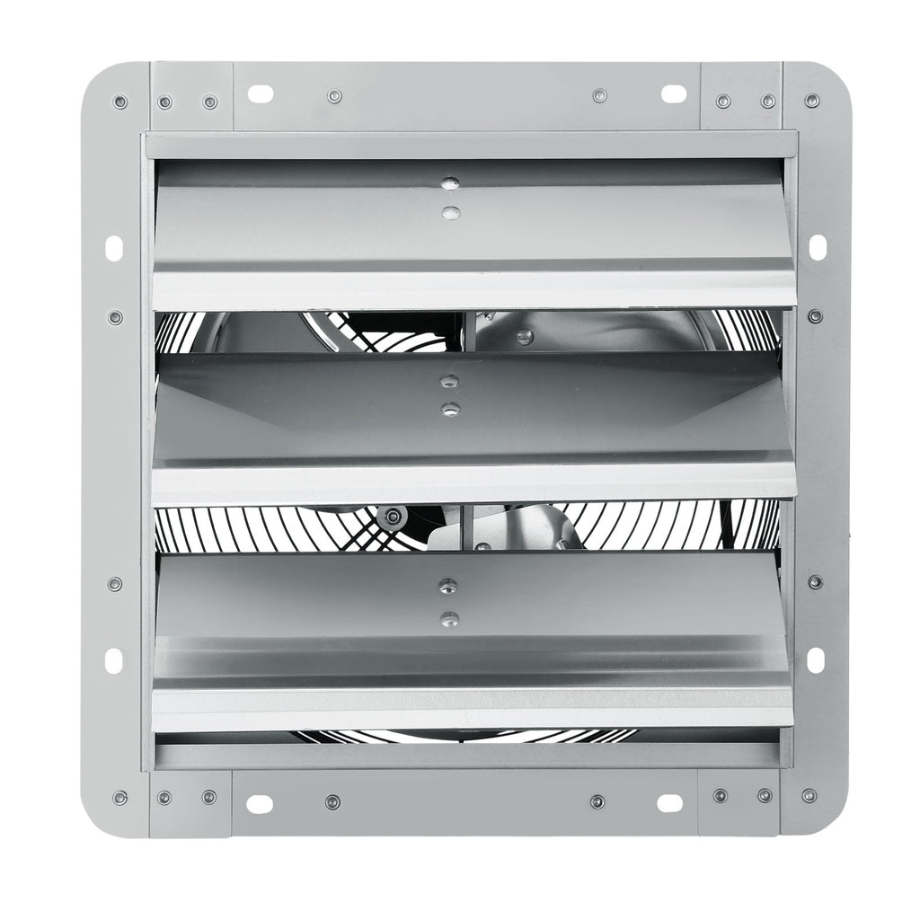 VEVOR Shutter Exhaust Fan, 356 mm High-speed 1400RPM 994 CFM, Aluminum Wall Mount Attic Fan with AC-motor, Ventilation and Cooling for Greenhouses, Garages, Sheds, Shops