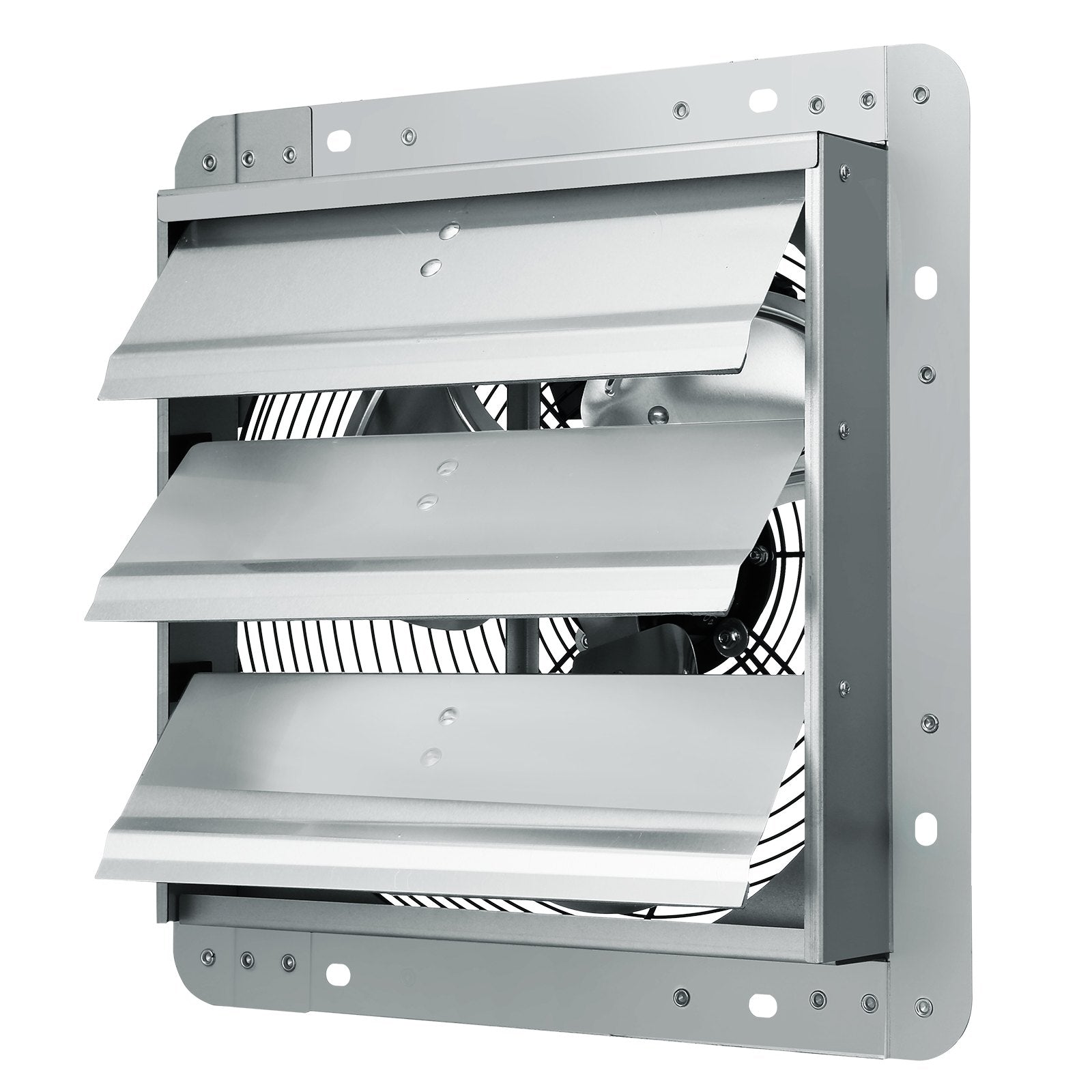 VEVOR Shutter Exhaust Fan, 305 mm High-speed 1400RPM 1084 CFM, Aluminum Wall Mount Attic Fan with AC-motor, Ventilation and Cooling for Greenhouses, Garages, Sheds, Shops