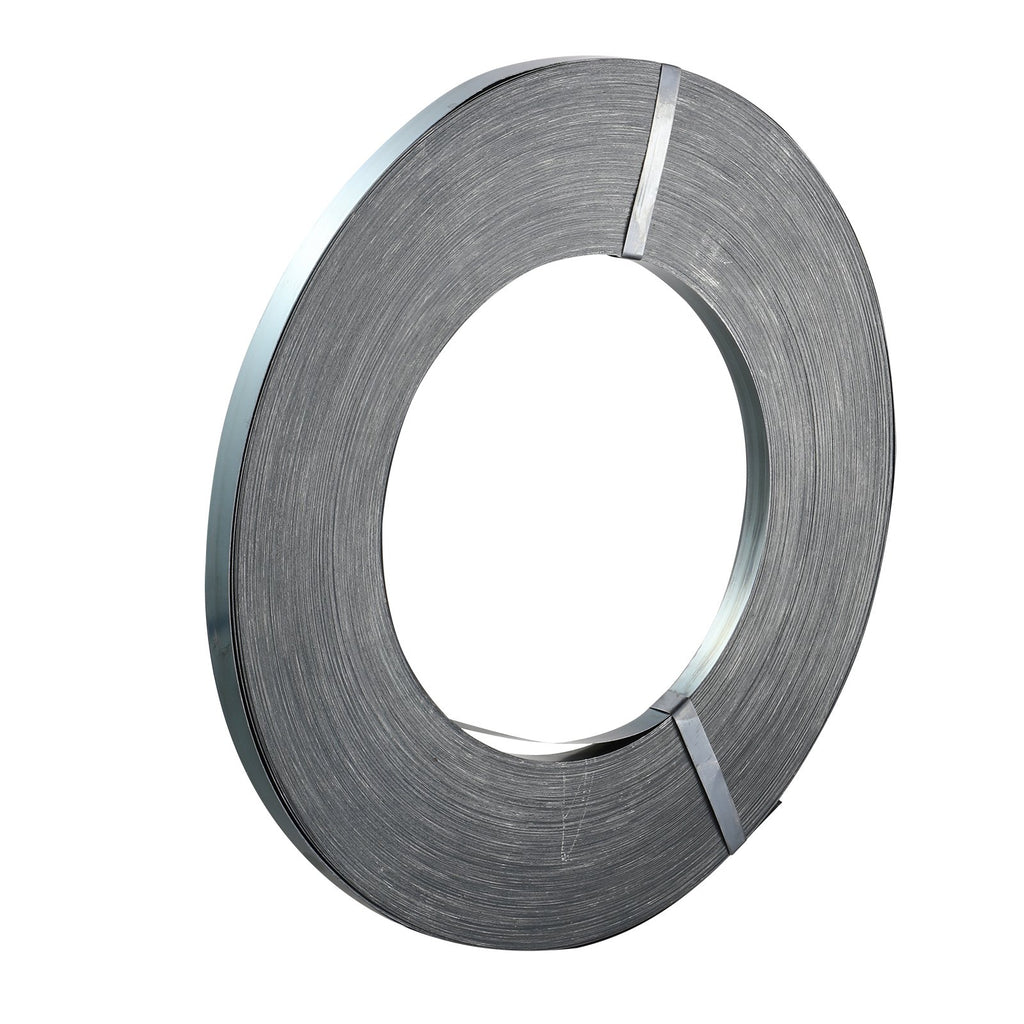 VEVOR Packaging Steel Strapping Roll, 500 m Length x 19 mm Width x 0.55 mm Thickness, 770 kg Break Strength, Heavy Duty Banding Pallet Strap Coil, Portable Strong Banding Packing Metal Straps, Black