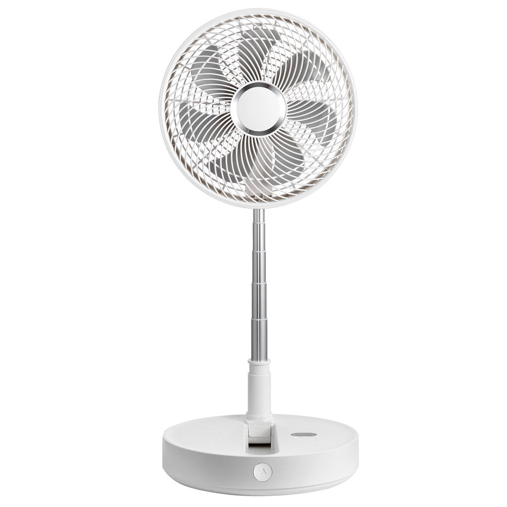 VEVOR 12 Inch Foldable Oscillating Standing Fan with Remote Control, 4 Speed Adjustable Portable Desk Quiet Fan, 7200mah Rechargeable USB Small Fan, Folded Rotating Floor Fan for Bedroom Office Travel