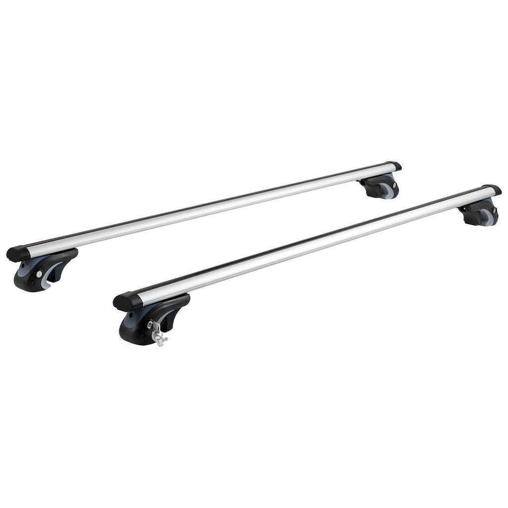 VEVOR Roof Rack Cross Bars, Aluminum Roof Rack Crossbars, Fit Raised Side Rail with Gap, 90 kg Load Capacity, Adjustable Crossbars with Locks, for SUVs, Sedans, and Vans