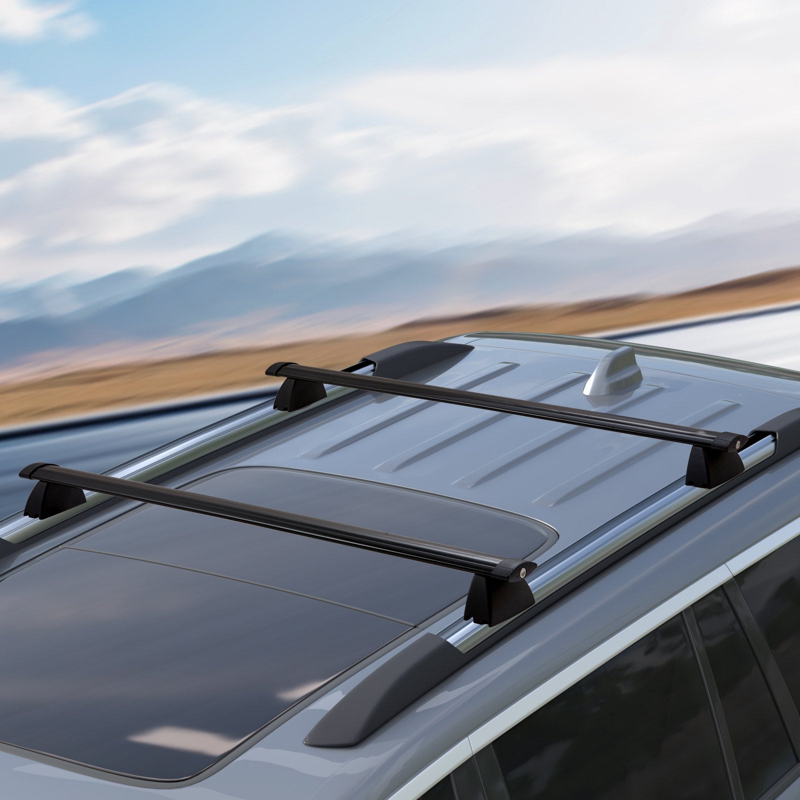 VEVOR Roof Rack Crossbar for JEEP GRAND CHEROKEE 2011-2021 Aluminum with Lock