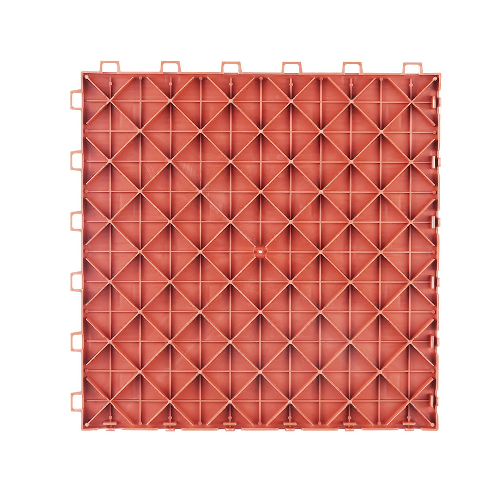 VEVOR Garage Tiles Interlocking 12x12 in 50 Pack Garage Flooring Tiles Red