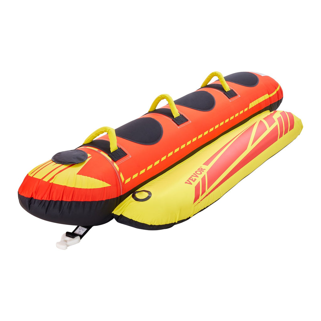 VEVOR Towable Tubes for Boating 1-3 Riders Inflatable Boat Tubes Towables 510lbs