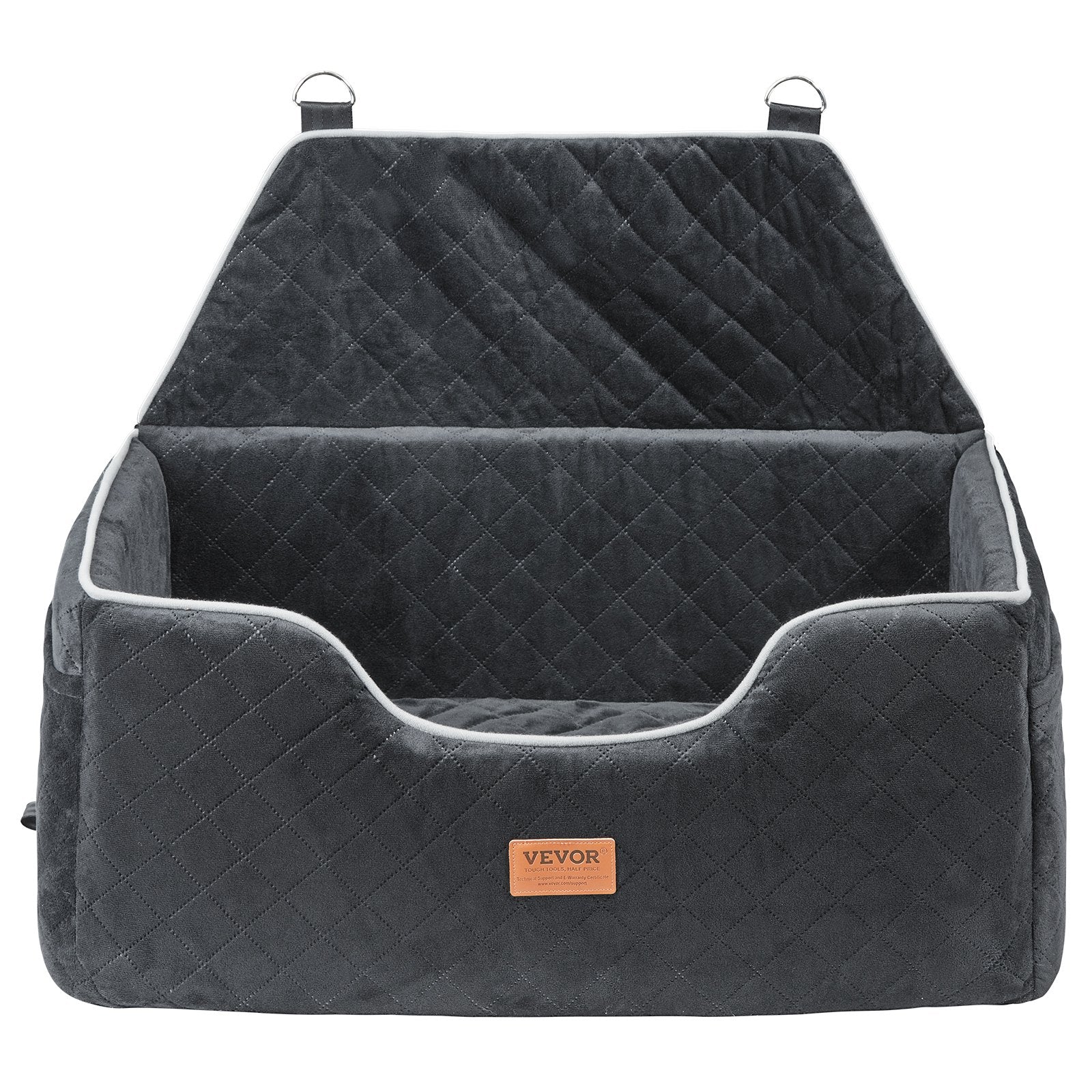 VEVOR Dog Booster Car Seat Pet Car Seat for Medium Large Dog up to 24.9 kg Black