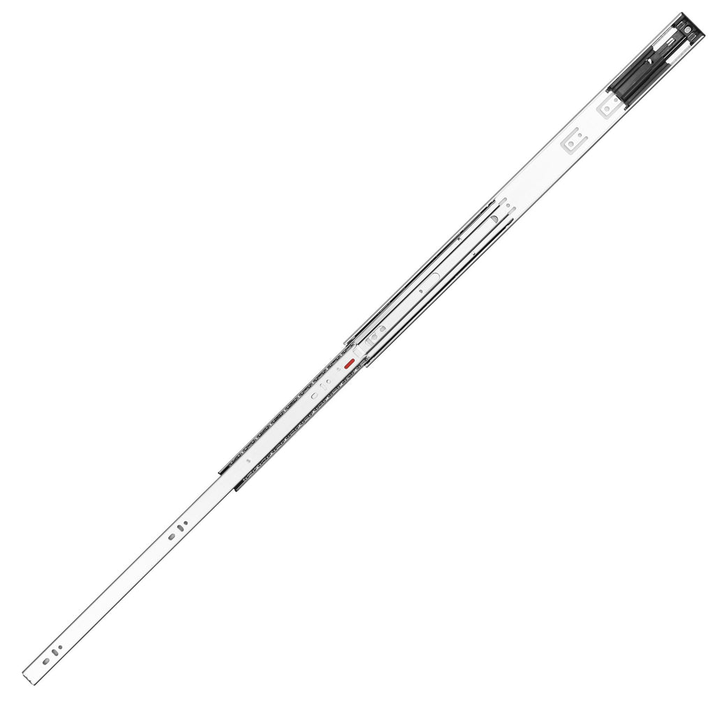 VEVOR 10 Pairs of 609.6mm Drawer Slides Side Mount Rails, Heavy Duty Full Extension Steel Track, Soft-Close Noiseless Guide Glides Cabinet Kitchen Runners with Ball Bearing, 100 Lbs Load Capacity