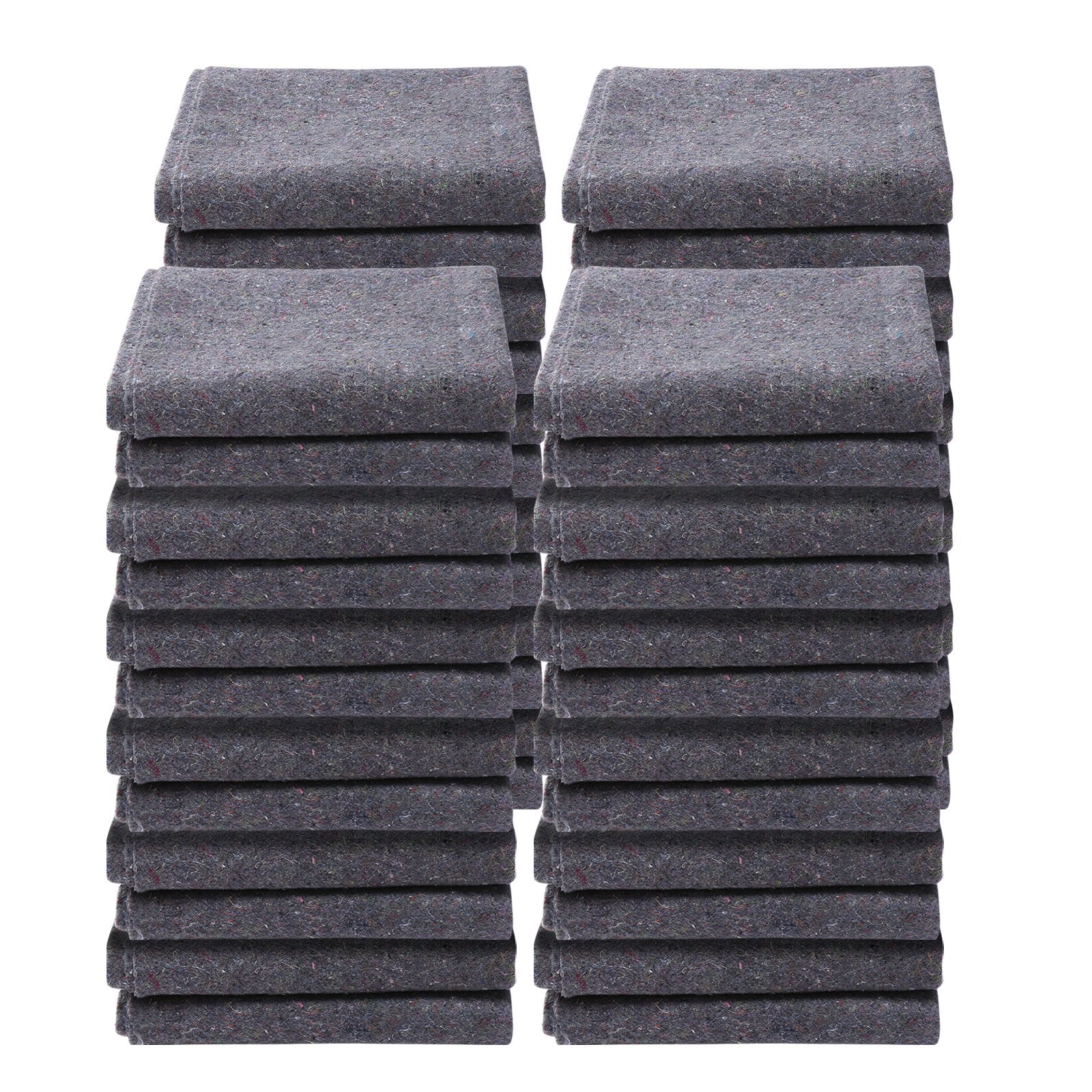 VEVOR Moving Blankets, 72" x 54", 21 lbs/dz Weight, 24 Packs, Professional Recycled Cotton Packing Blanket, Large Heavy Duty Shipping Mover Pads Perfect for Protecting Furniture, Floors, Appliances