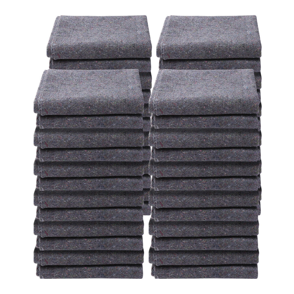 VEVOR Moving Blankets, 72" x 54", 21 lbs/dz Weight, 24 Packs, Professional Recycled Cotton Packing Blanket, Large Heavy Duty Shipping Mover Pads Perfect for Protecting Furniture, Floors, Appliances