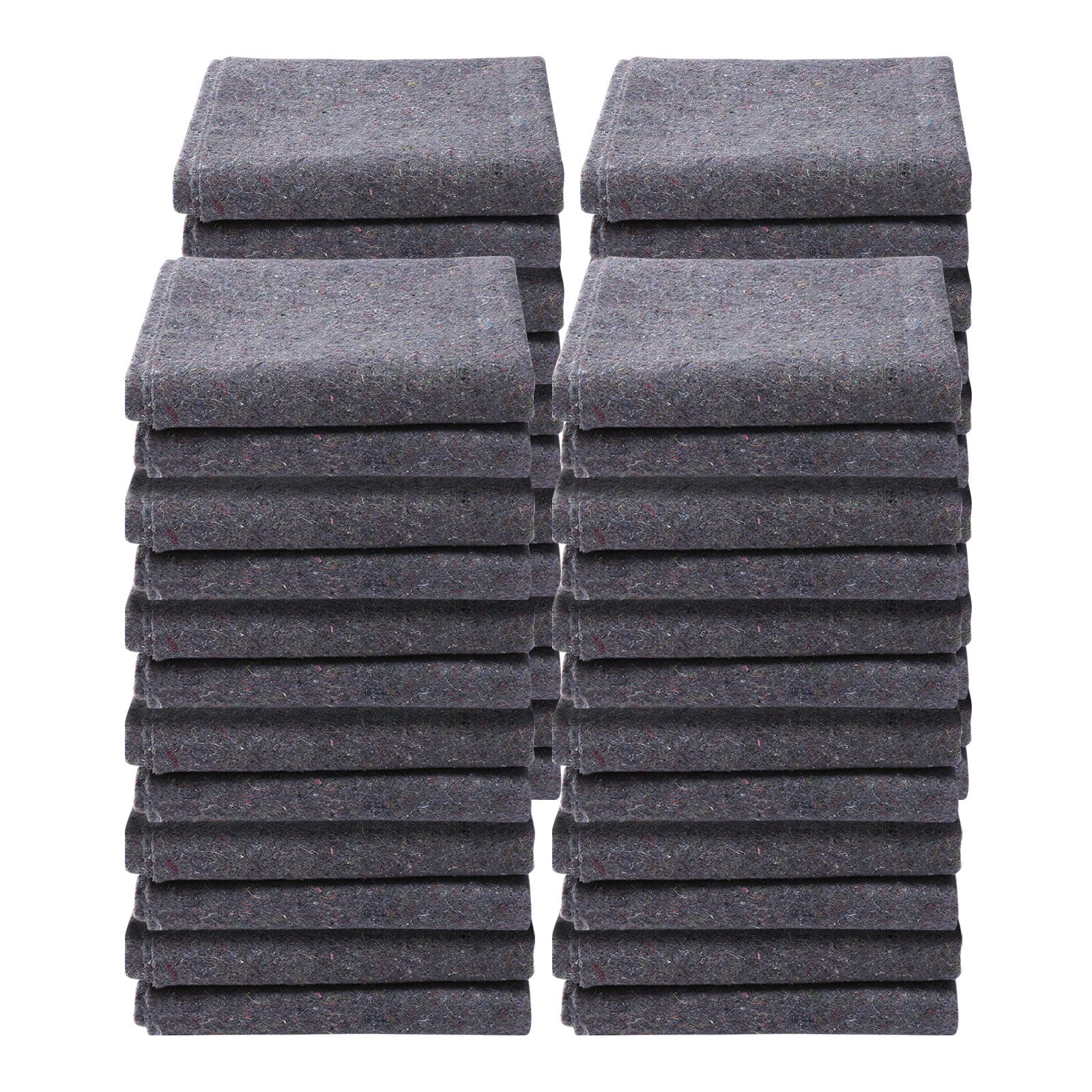 VEVOR Moving Blankets, 72" x 54", 21 lbs/dz Weight, 24 Packs, Professional Recycled Cotton Packing Blanket, Large Heavy Duty Shipping Mover Pads Perfect for Protecting Furniture, Floors, Appliances
