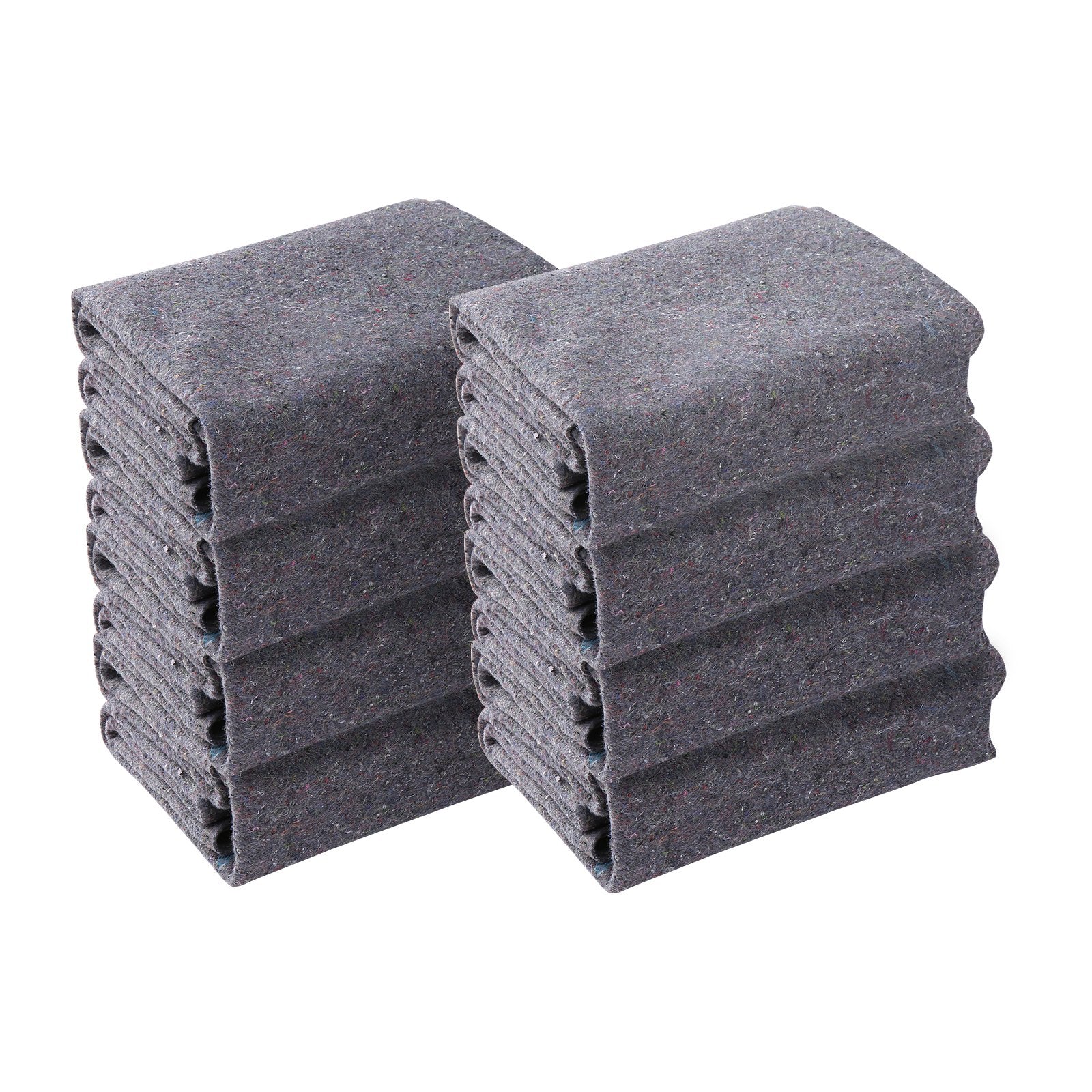 VEVOR Moving Blankets, 1829 x 1372 mm, 12 kg/dz Weight, 12 Pack, Professional Recycled Cotton Packing Blanket, Large Heavy Duty Shipping Mover Pads Perfect for Protecting Furniture, Floors, Appliances