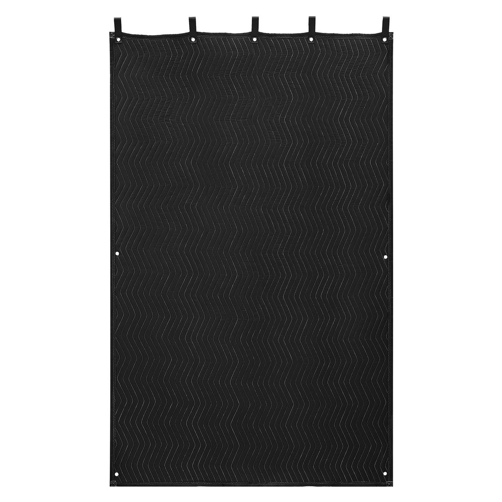 VEVOR Sound Dampening Blankets, Soundproof Curtains with 2032 x 1219 mm, Soundproof Blanket with Grommets, Studio Grommeted Blanket, for Window, Door, Light Blocker, Music Recording, Black
