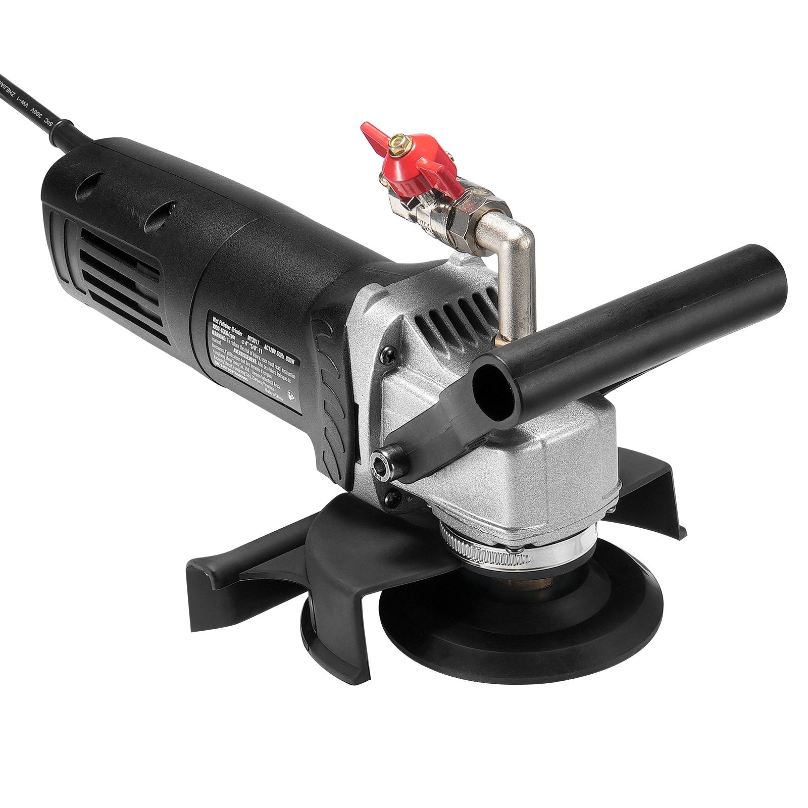 VEVOR Wet Stone Polisher 4-Inch Electric Granite Polisher with 6 Speed & 7 Pads