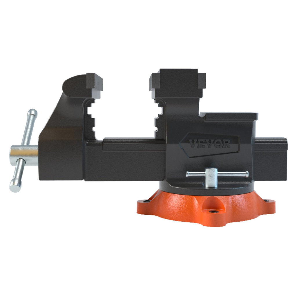 VEVOR 16.7cm Bench Vise Anvil Swivel Locking Base Heavy Duty Ductile Iron Vice