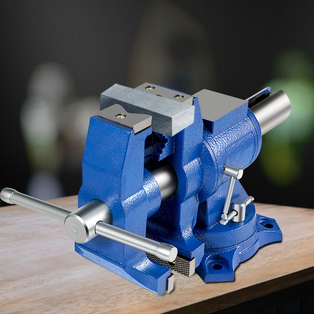 VEVOR Multipurpose Bench Vice 5" 30Kn Heavy Duty with 360° Swivel Base and Head