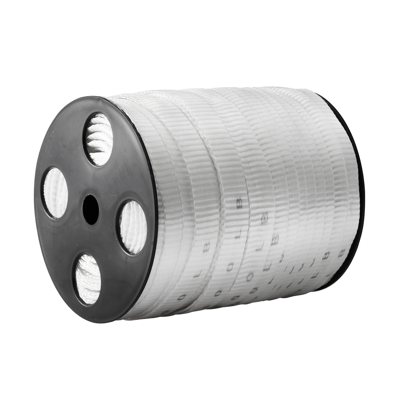 VEVOR Polyester Pull Tape, 1.9 cm x 80.8 m Mule Tape Flat Rope, 1134 kgf Tensile Capacity, Printed Webbing Cable Pulling Tape for Packaging, Gardening, Commercial Electrical, Conduit Work, White