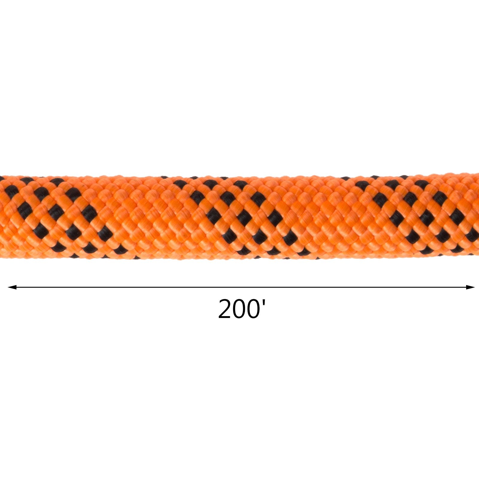 VEVOR 1.43cm Double Braid Polyester Rope 6096cm Nylon Pulling Rope 498.95kg High Force Polyester Load Sailing Rope(1.43cm-6096cm)