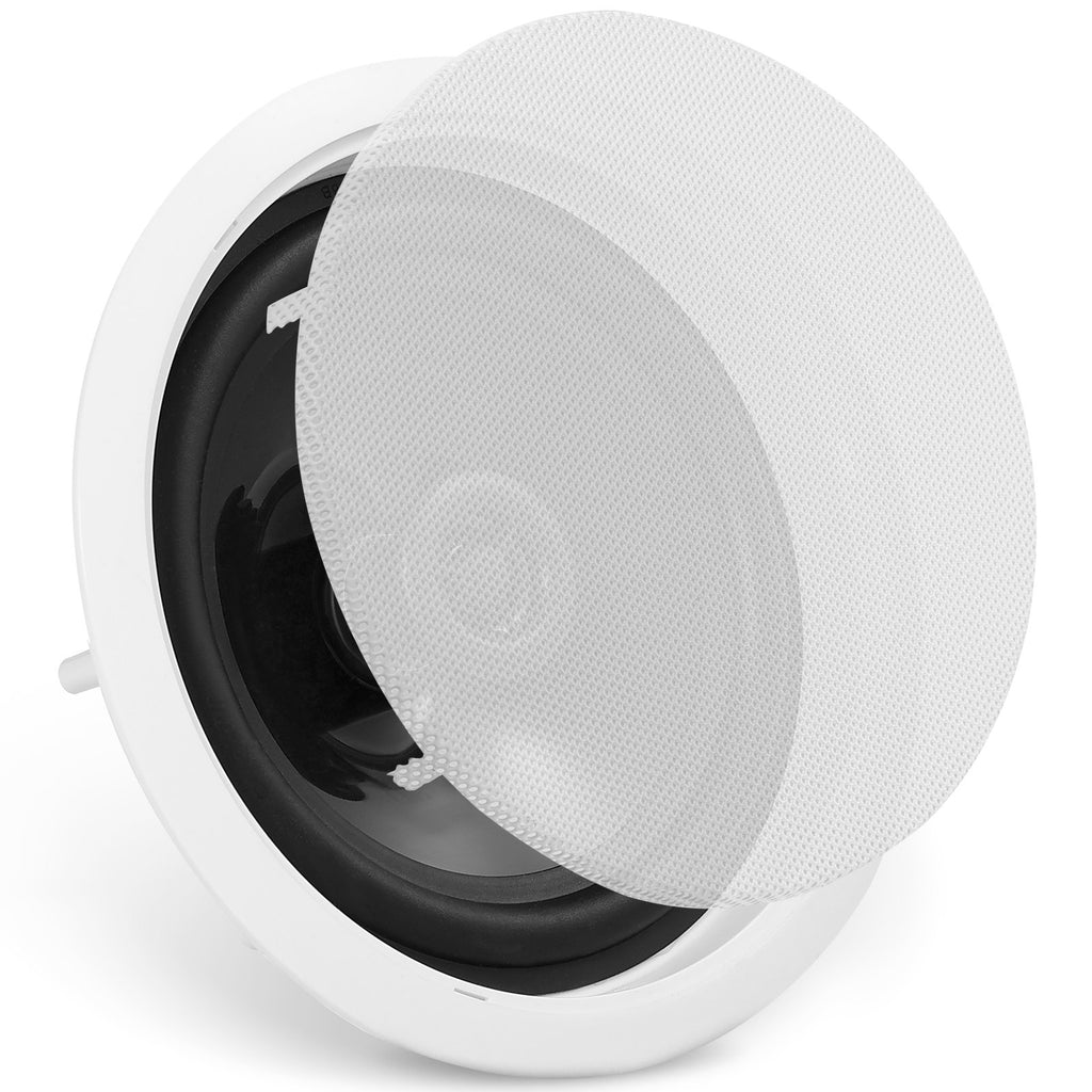 VEVOR 165.1 mm in Ceiling Speakers, 150-Watts, Flush Mount Ceiling & in-Wall Speakers System with 8ΩImpedance 89dB Sensitivity, for Home Kitchen Living Room Bedroom or Covered Outdoor Porches, Single