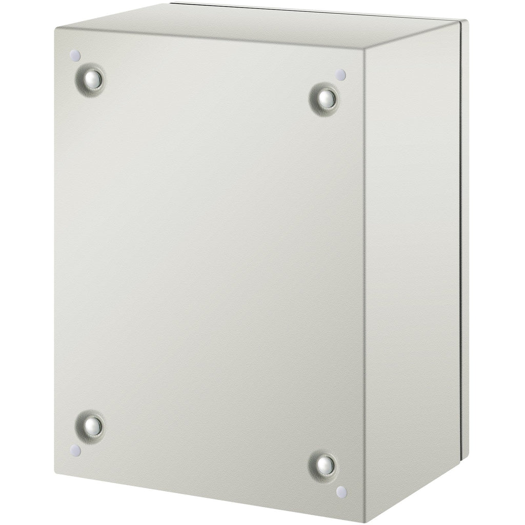 VEVOR Steel Electrical Box 16'' x 12'' x 8'' Electrical Enclosure Box, Carbon Steel Hinged Junction Box, IP65 Weatherproof Metal Box Wall-Mounted Electronic Equipment Enclosure Box with Mounting Plate