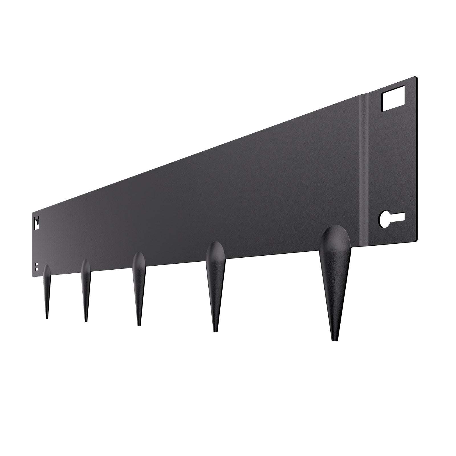 VEVOR Steel Landscape Edging, 5 Packs 990 x 207 mm Rust-Resistant Metal Landscape Edging, Bendable Garden Edging Border, Heavy Duty Lawn Edging, Easy-to-Install, Flower Bed Yard Pathway Divider Black