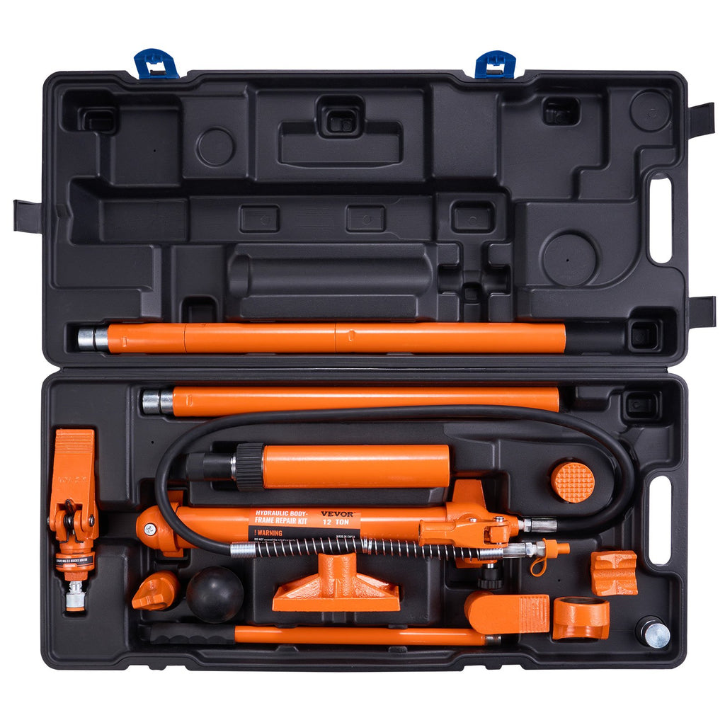 VEVOR 12 Ton Hydraulic Jack Air Pump Lift Ram Body Frame Porta Power Repair Kits
