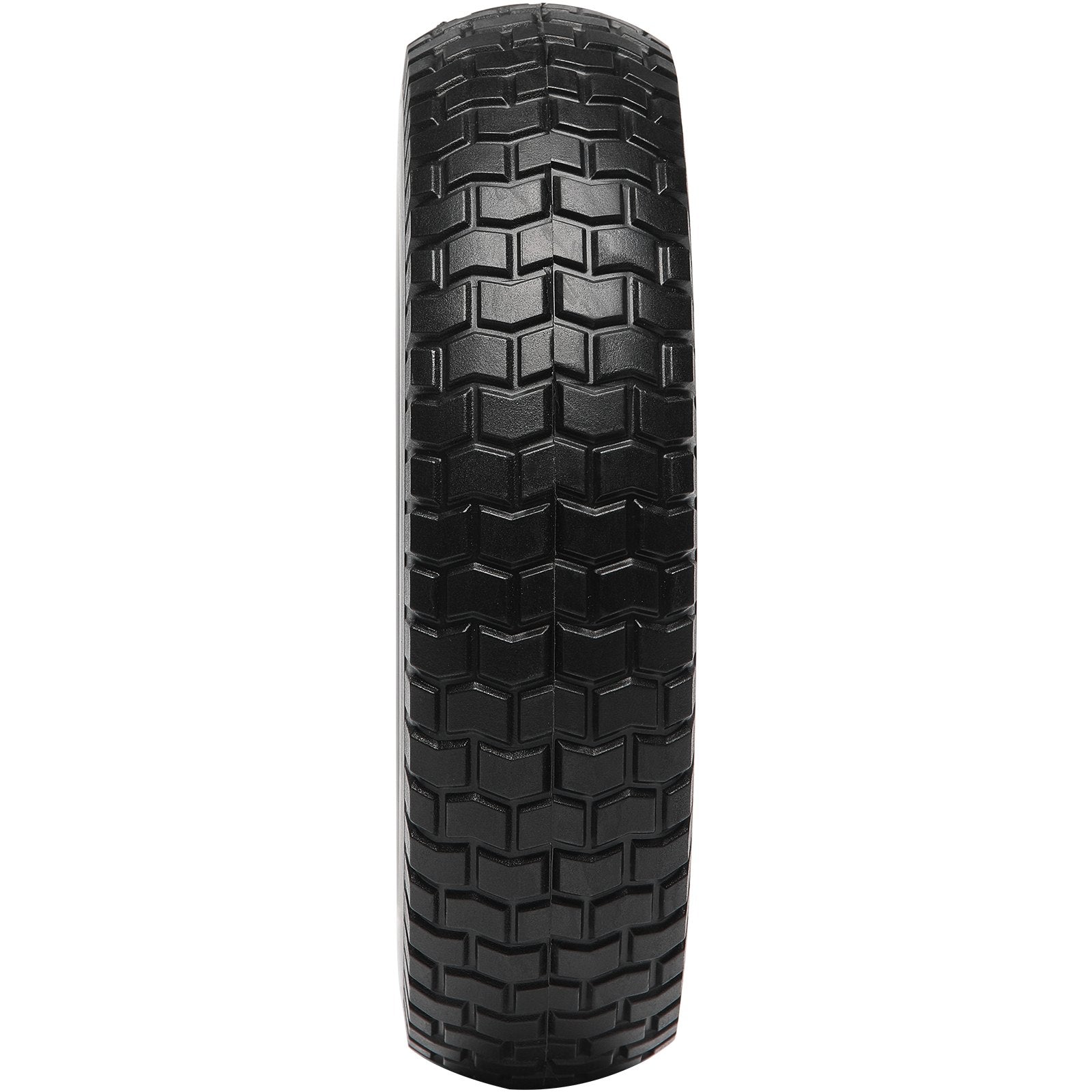 VEVOR Solid PU Run-Flat Tire Wheel, 254 mm, 2-Pack, 81.6 kg Dynamic Load, 99.8 kg Static Load, Flat Free Tubeless Tires and Wheels for Hand Truck, Utility Cart, Dollies, Garden Trailers, Various Carts
