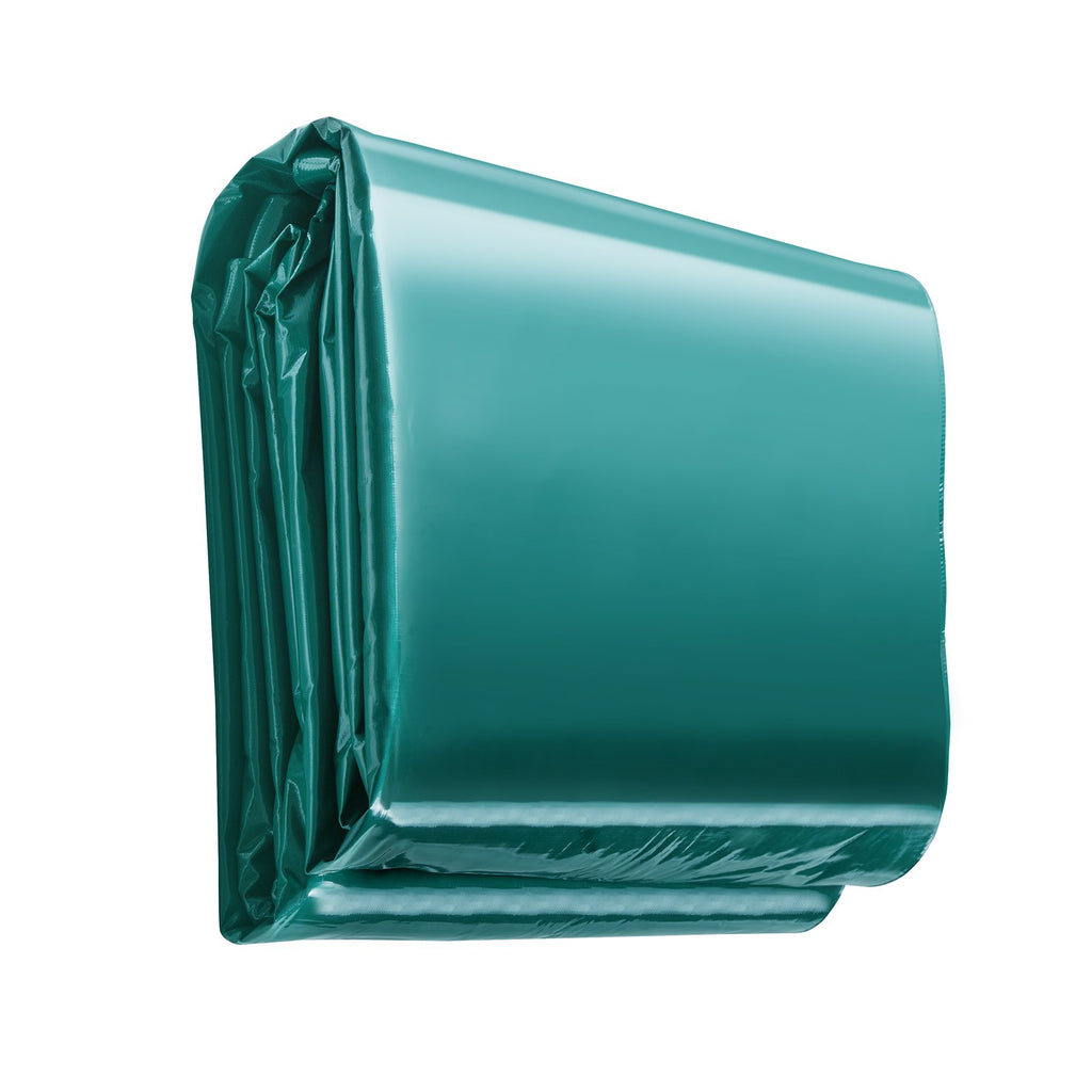 VEVOR PVC Waterproof Tarp, 16.5 x 29.5 ft Heavy Duty PVC Tarpaulin, Tear-Proof and Weather-Proof, with Grommets and Reinforced Edges for Canopy Boat RV Tent Shelter Trailer Truck Cover, Green