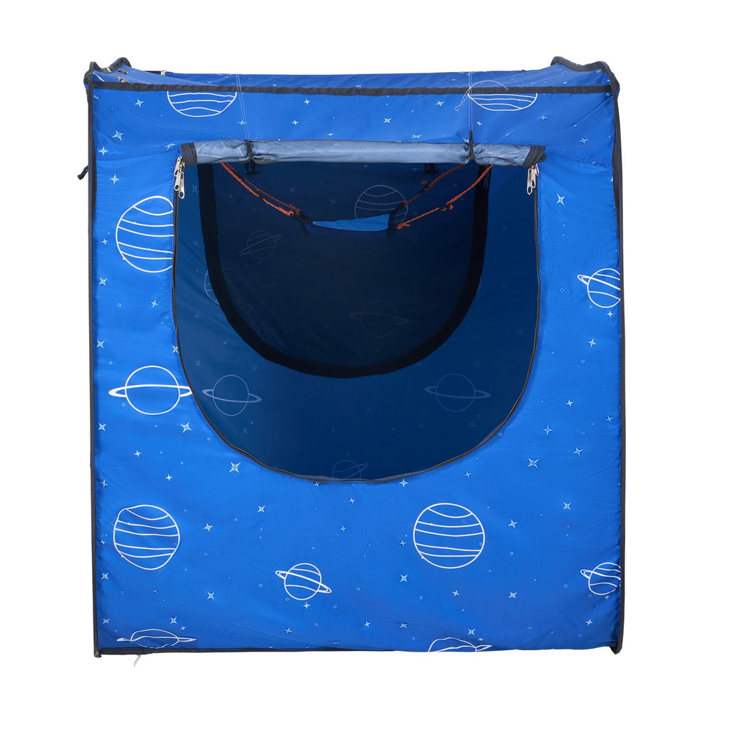 VEVOR Bed Tent, Pongee Fabric, 2 Doors Breathable Dream Tent with 8.5 mm Fiber Poles on Bed Privacy, Full Size Block out Light Sleeping Bed Canopy, Fit for Kids Playhouse and Adults Sleeping Tent