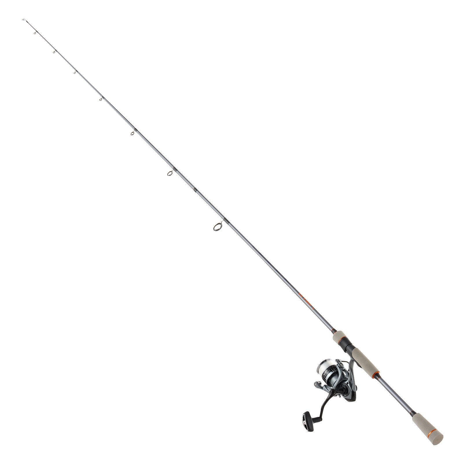 VEVOR Rod and Fishing Reel Combo, IM6 Fiberglass & Carbon Fiber Spinning Rod and Reel Combo, Bass Fishing Pole with 2m Two-Piece Rods, 6+1 Ball Bearings, Stainless Steel Guides with Ceramic Rings
