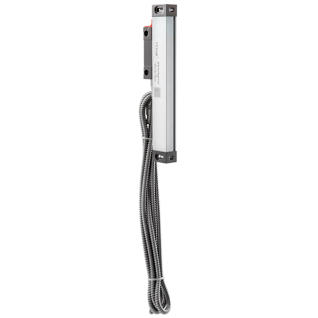 VEVOR Lathe Linear Scale 150 mm Linear Glass Scale, High Accuracy 0.0002" Optical Length, Precision Linear Scale, Aluminum Body for Drilling, Grinding, Mill Milling Lathe machine with Accessories