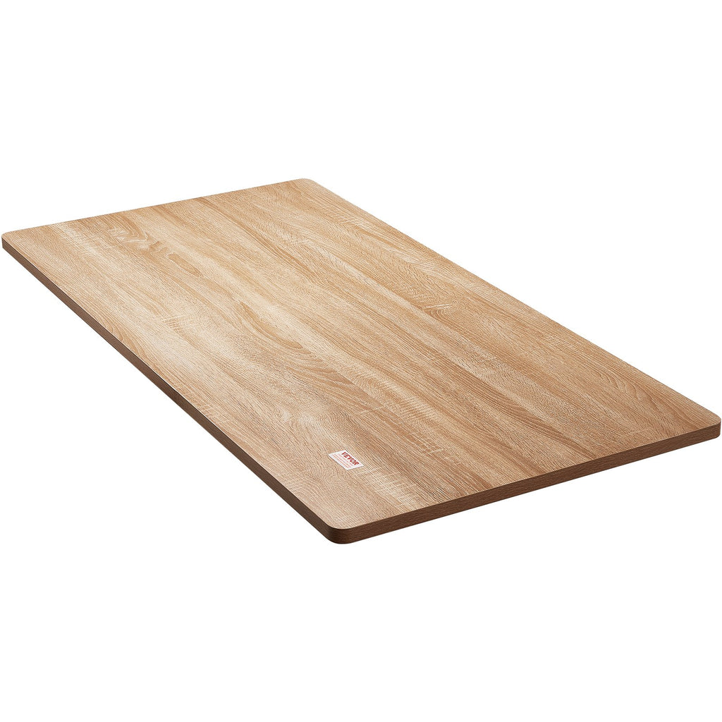 VEVOR Table Top, 55" x 27.6" x 1", 220.5 lbs Load Capacity, Universal One-Piece Particle Board Desktop for Height Adjustable Electric Standing Desk Frame, Rectangular Countertop for Home & Office Desk