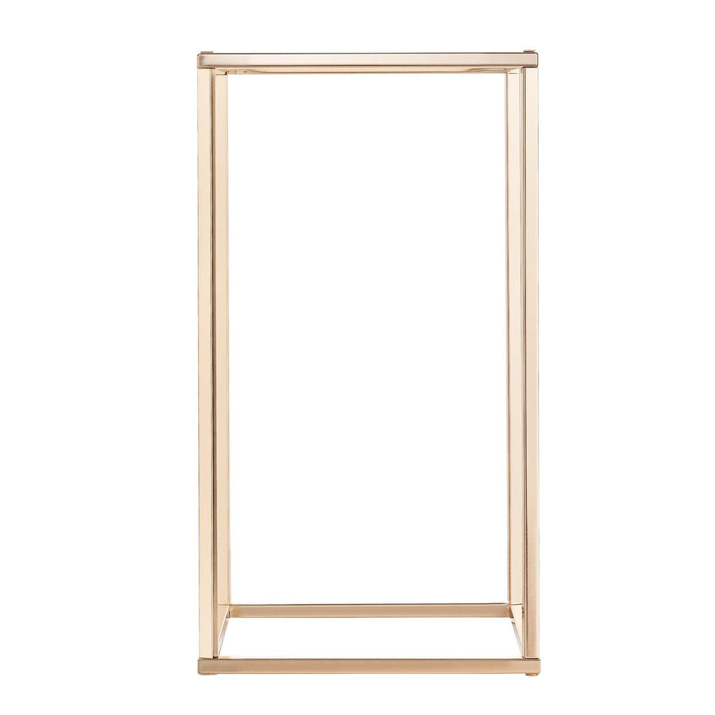 VEVOR Wedding Flower Stand, 10PCS 40cm Column Flower Stand, Floral Stands with Acrylic Laminate, Gold Rectangular Floral Display Rack for Wedding, Party, Birthday, Home,  Gold Centerpiece Stands