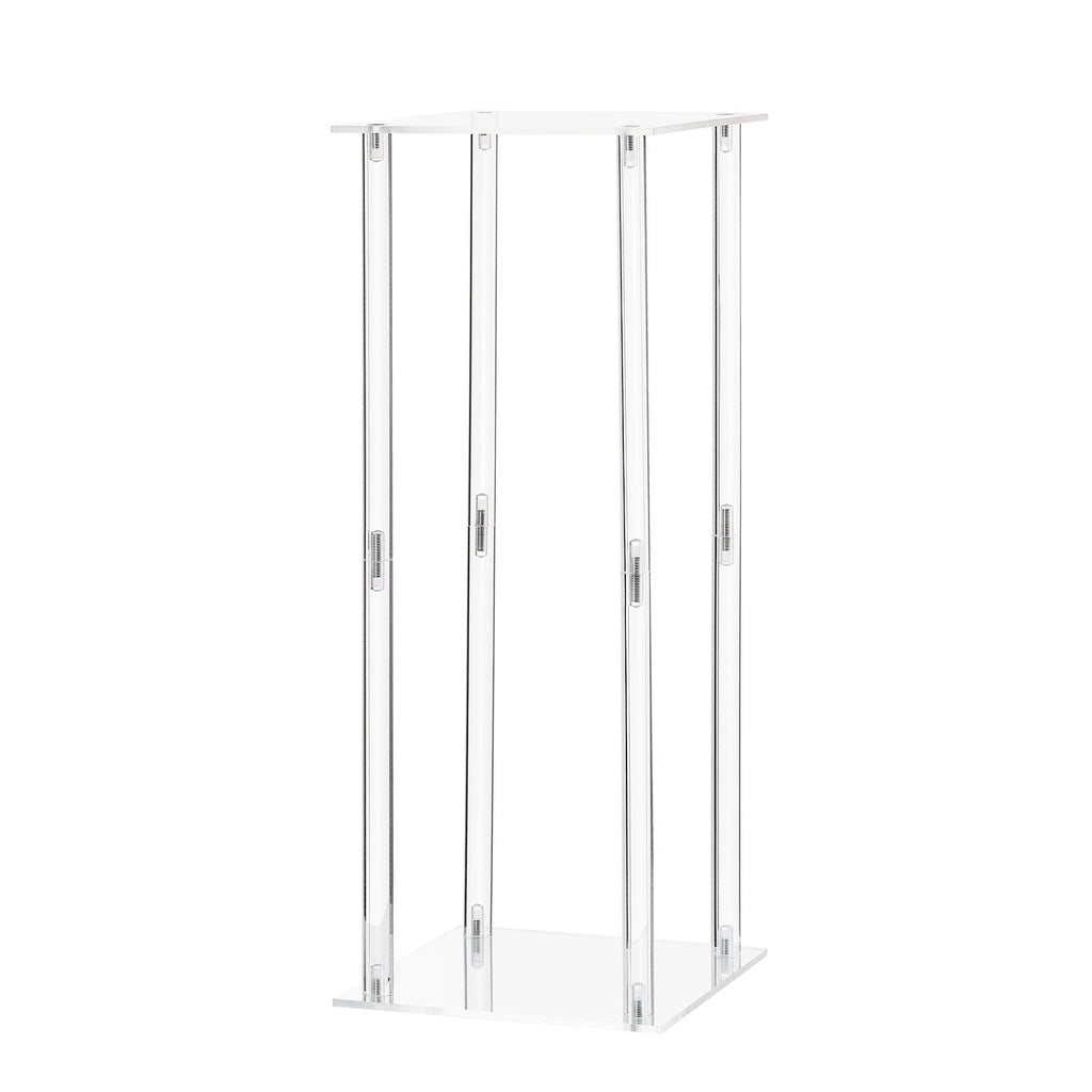 VEVOR Wedding Flower Stand, 10PCS 50cm Column Flower Stand, Floral Stands with Acrylic Laminate, Cylindrical Cubic Floral Display Rack for Wedding, Party, Birthday, Home, Centerpiece Stands