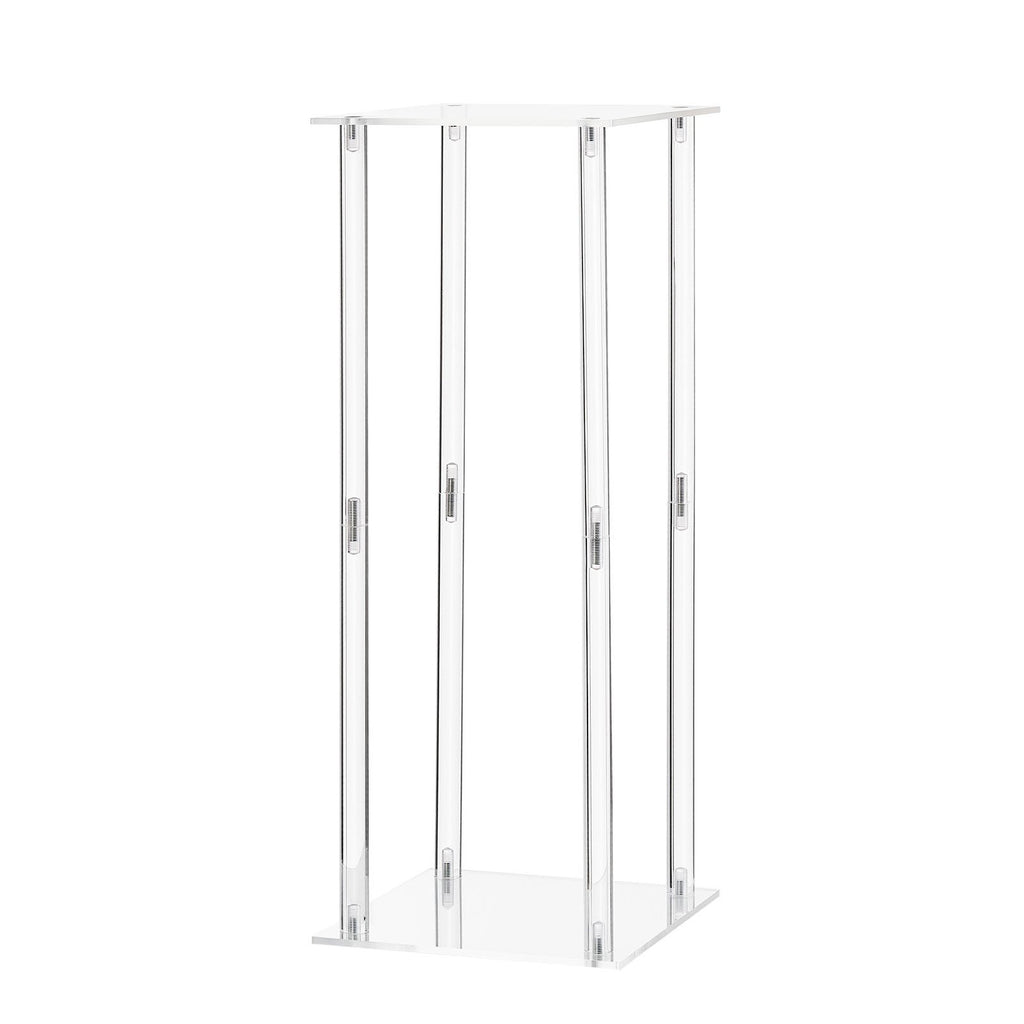 VEVOR Wedding Flower Stand, 10PCS 50cm Column Flower Stand, Floral Stands with Acrylic Laminate, Cylindrical Cubic Floral Display Rack for Wedding, Party, Birthday, Home, Centerpiece Stands