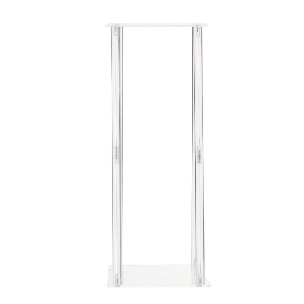 VEVOR Wedding Flower Stand, 10PCS 50cm Column Flower Stand, Floral Stands with Acrylic Laminate, Cylindrical Cubic Floral Display Rack for Wedding, Party, Birthday, Home, Centerpiece Stands