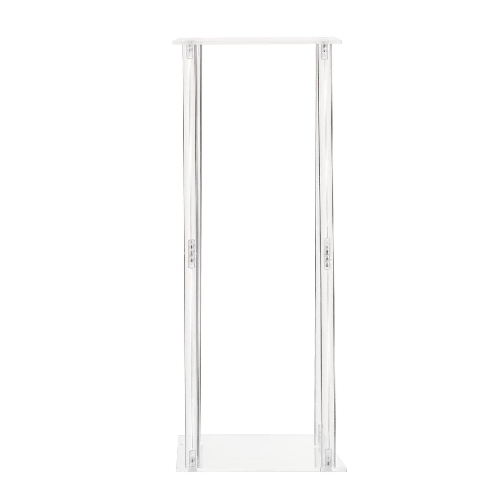 VEVOR Wedding Flower Stand, 10PCS 50cm Column Flower Stand, Floral Stands with Acrylic Laminate, Cylindrical Cubic Floral Display Rack for Wedding, Party, Birthday, Home, Centerpiece Stands