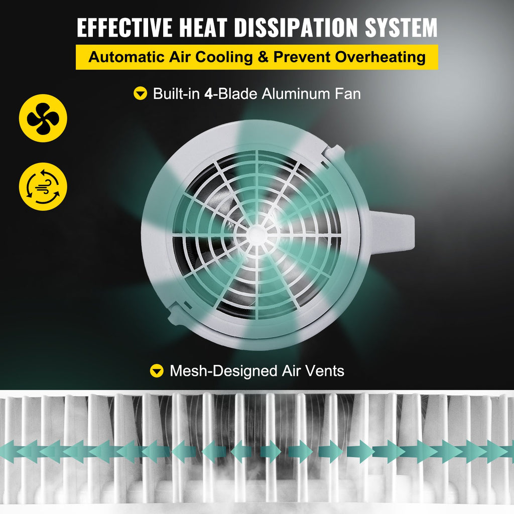 VEVOR Water Distiller Purifier Pure Water Distiller Filters Water Distillation 4L Internal Stainless Steel with Collection Bottle