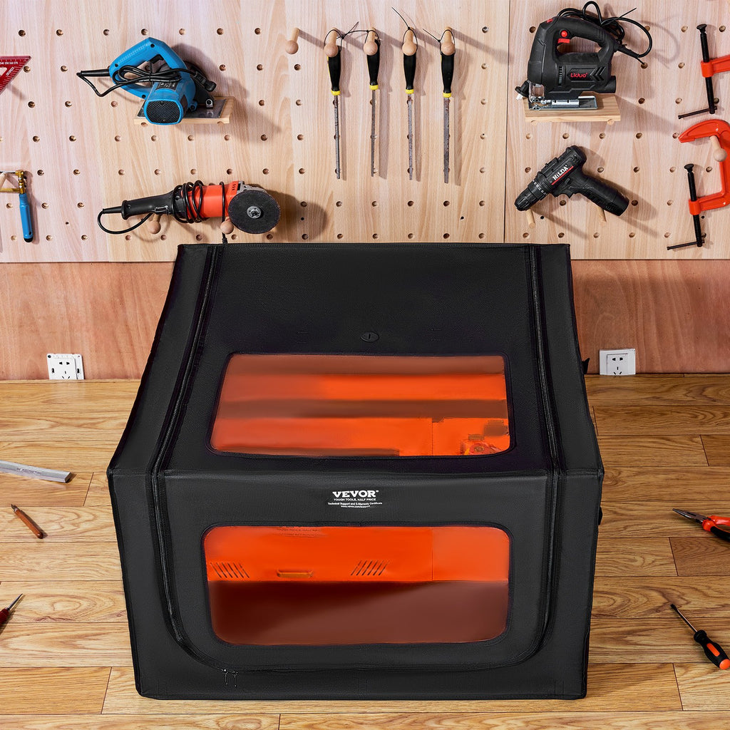 VEVOR Laser Engraver Enclosure 800 x 800 x 500 mm Fireproof Protective Cover