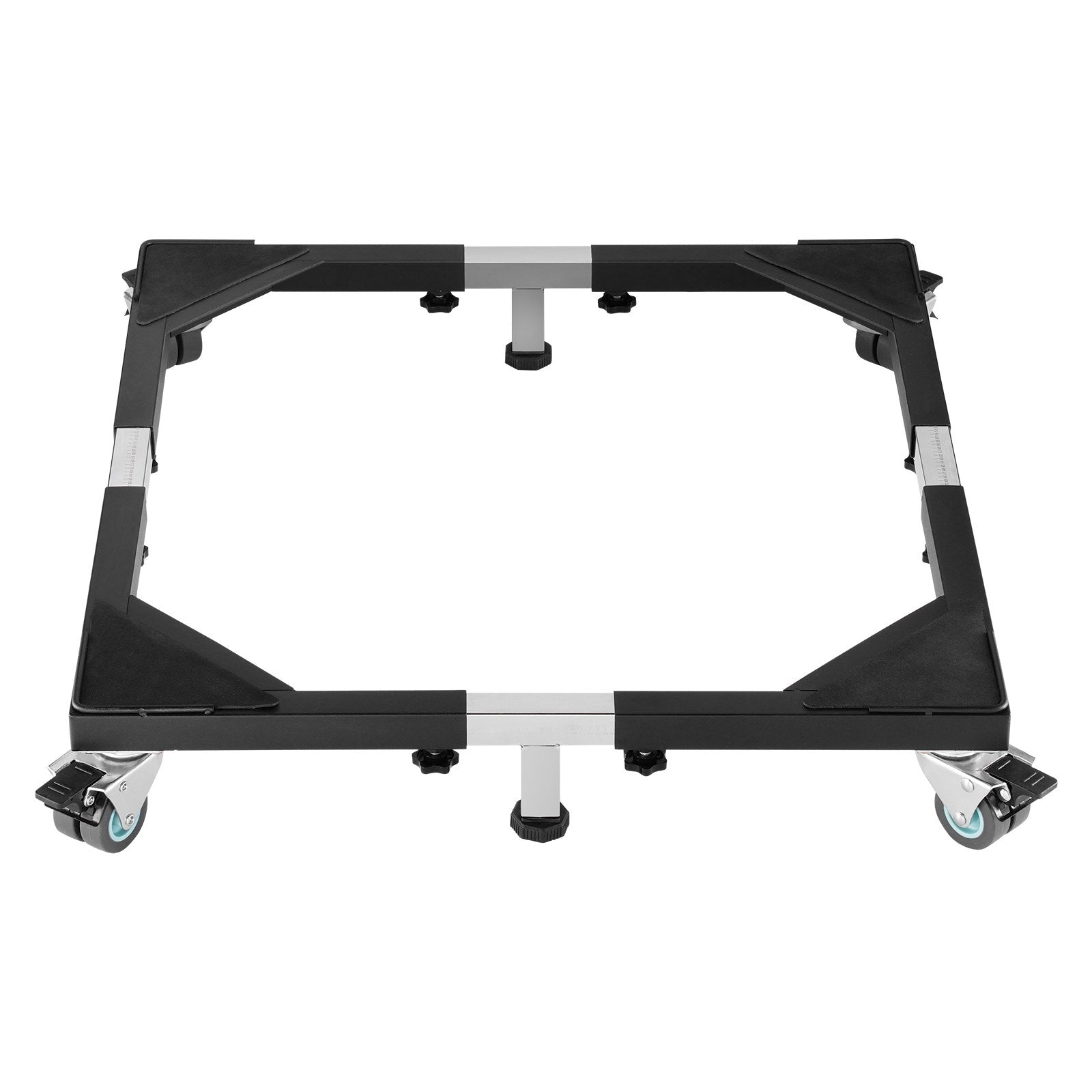 VEVOR Fridge Stand Mobile Base, 1200 lbs Load Capacity, Washing Machine Stand with 8 Locking Twin Wheels and 4 Brakes, 23-36.6 Inches Adjustable Furniture Dolly for Washer, Refrigerator and Dryer