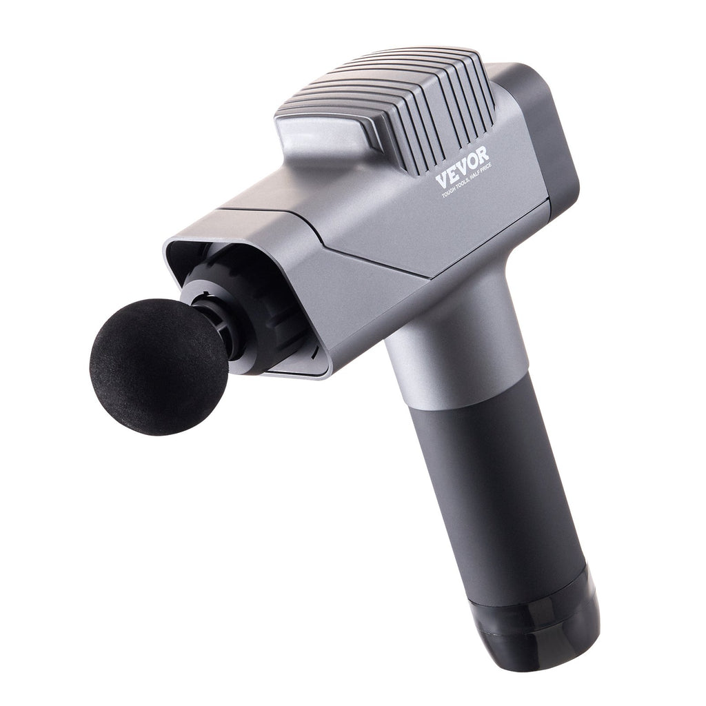 VEVOR Massage Gun Deep Tissue, Percussion Muscle Massager for Athletes - with 8 Speed Levels & 6 Massage Heads, 16V 2500mAh Batteries, Handheld Electric Massage Gun for Pain Relief, Muscle Relaxation