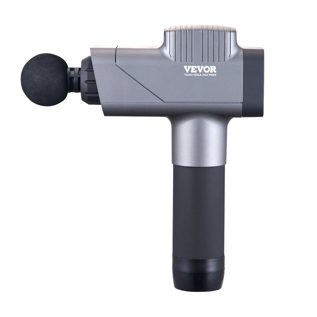 VEVOR Massage Gun Deep Tissue, Percussion Muscle Massager for Athletes - with 8 Speed Levels & 6 Massage Heads, 16V 2500mAh Batteries, Handheld Electric Massage Gun for Pain Relief, Muscle Relaxation