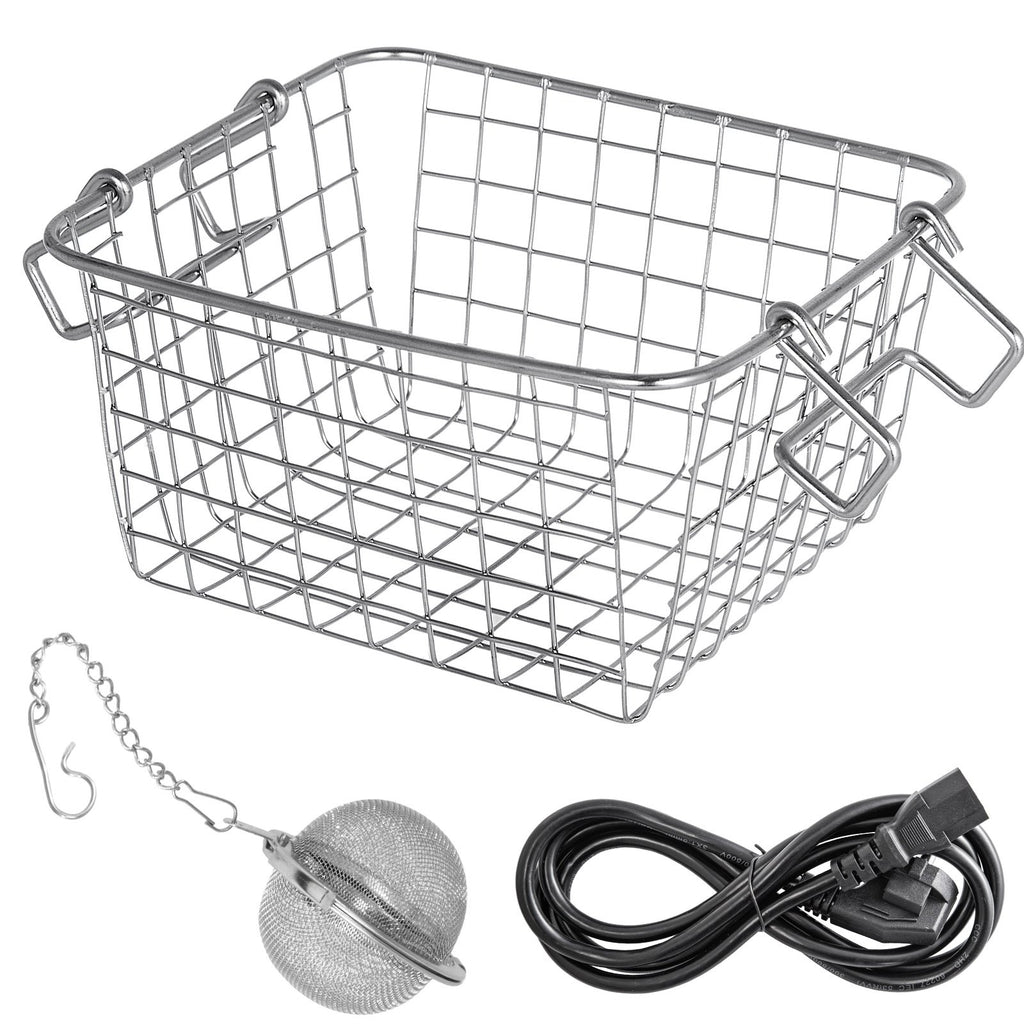 VEVOR Ultrasonic Cleaner 2L Jewelry Cleaning with Digital Timer Ultrasonic Cleaning Machine for Jewellery Rings Watches Eyeglasses Dentures Coins Metal Parts Commercial and Home Use