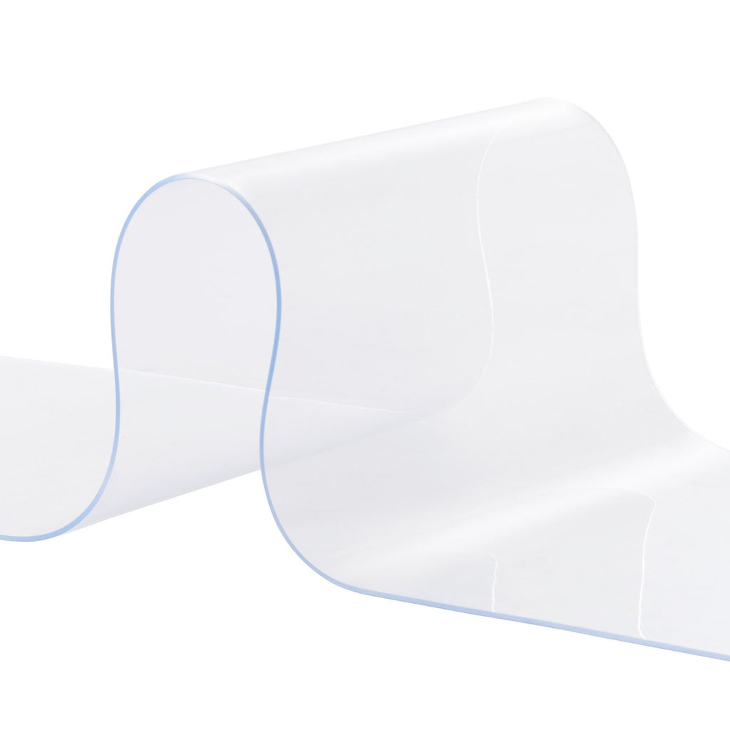 VEVOR Strip Curtain, 2500 cm L x 30.5 cm W x 3 mm Thickness, Clear PVC Smooth Curtain Strip Door Bulk Roll, Plastic Door Strips for Doorways of Supermarket, Garage, Warehouse, Barn, Pet Animal House