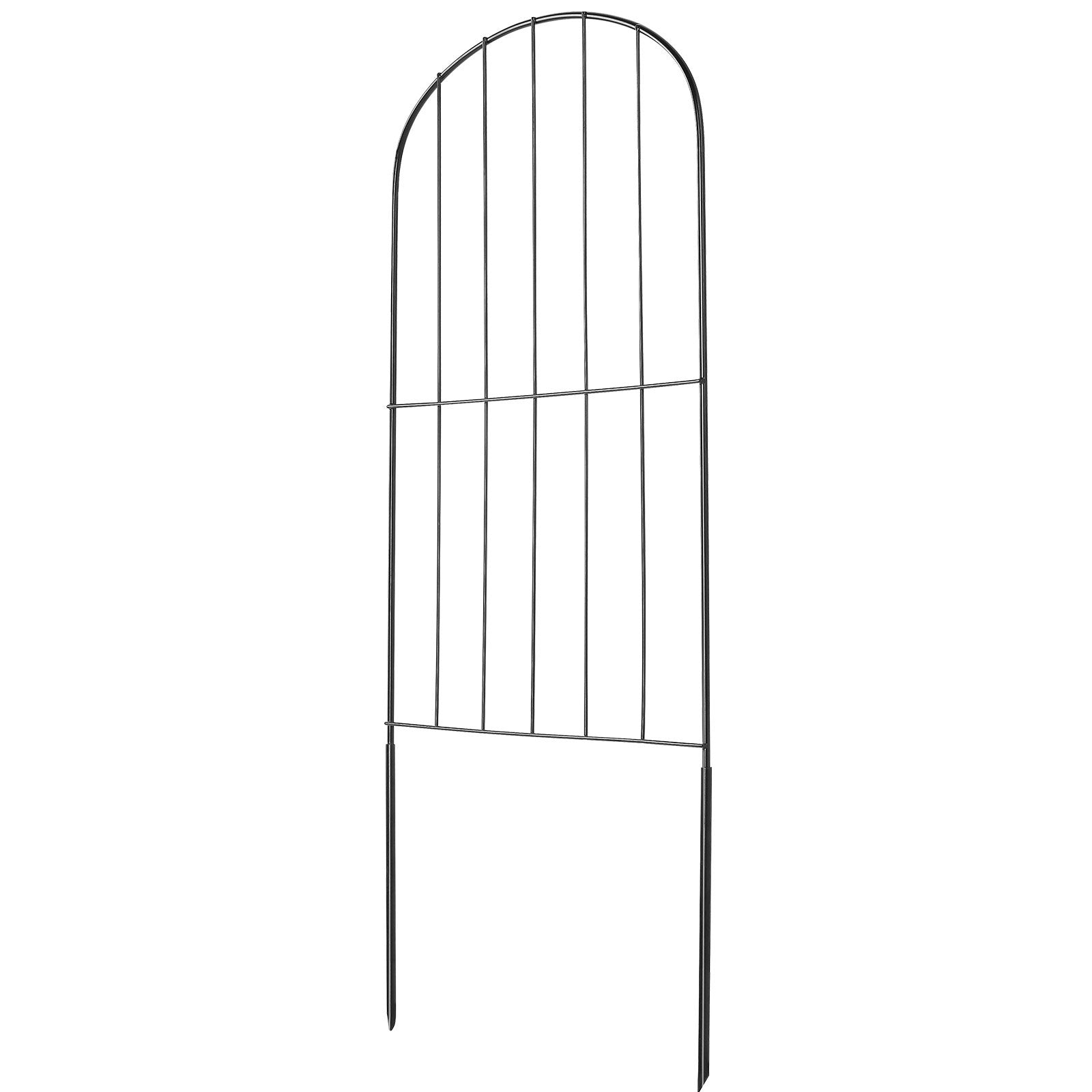 VEVOR Garden Fence, No Dig Fence 61 x 33 cm Animal Barrier Fence, Underground Decorative Garden Fencing with 5.08 cm Spike Spacing, Metal Dog Fence for the Yard and Outdoor Patio, 28 Pack