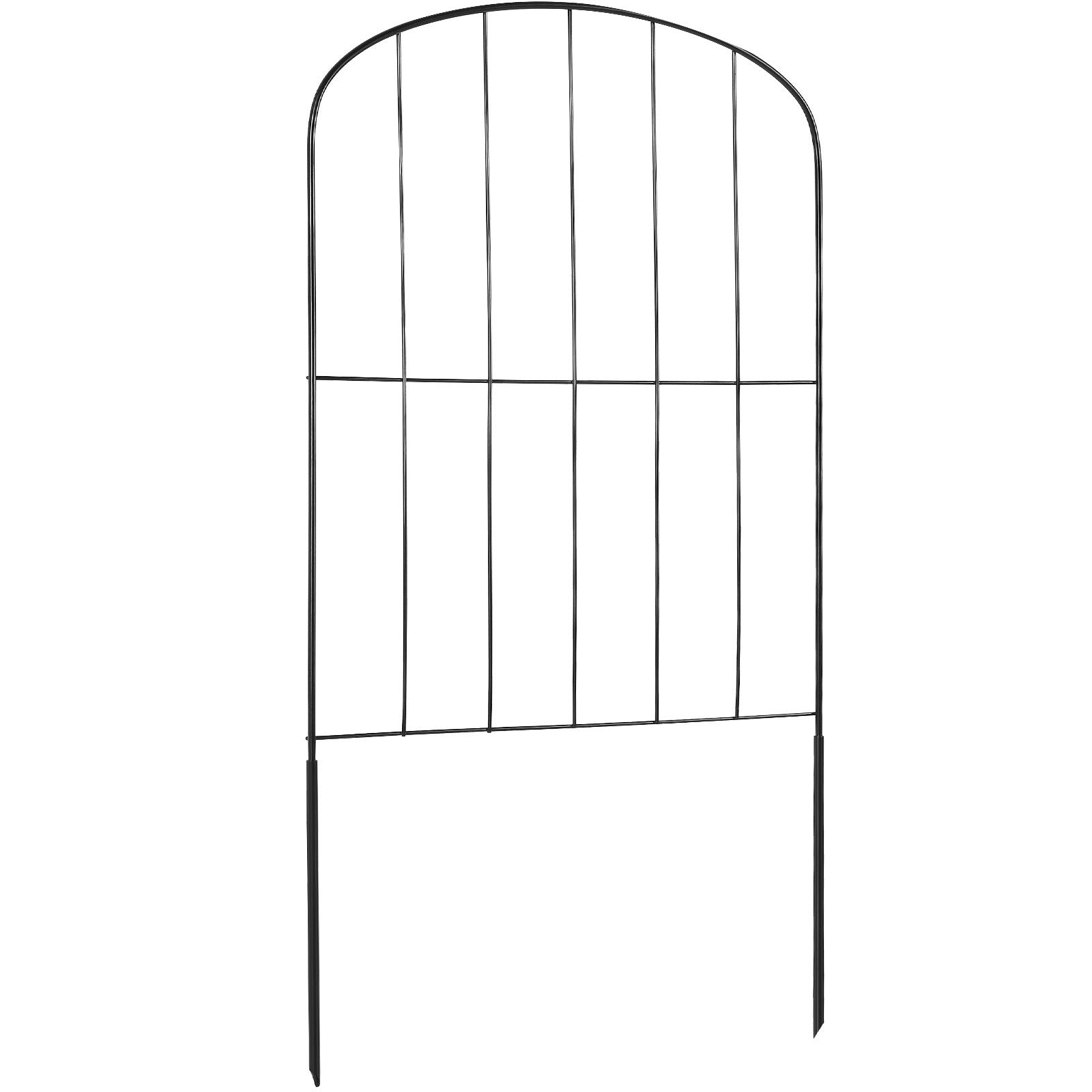VEVOR Garden Fence, No Dig Fence 61 x 33 cm Animal Barrier Fence, Underground Decorative Garden Fencing with 5.08 cm Spike Spacing, Metal Dog Fence for the Yard and Outdoor Patio, 28 Pack