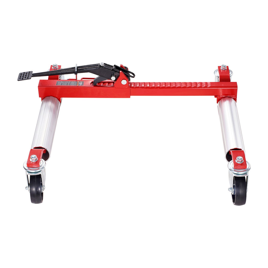 VEVOR Wheel Dolly, Max Capacity 1500 Lbs Car Dolly, Car Jack Dolly Lifter with 360° Rotatable Wheels, Heavy Duty Vehicle Positioning Ratchet Tire Jack, for Vehicle Car Auto Repair Moving