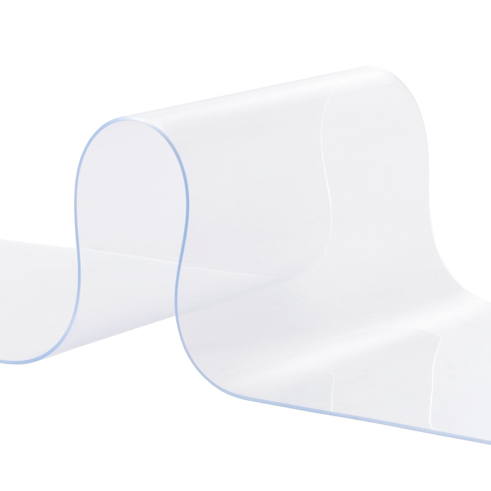 VEVOR Strip Curtain, 75' Length x 8" Width x 0.08" Thickness, Clear PVC Smooth Curtain Strip Door Bulk Roll, Plastic Door Strips for Doorways of Supermarket, Garage, Warehouse, Barn, Pet Animal House